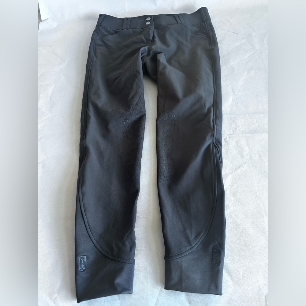 Preowned Gray Women's Sleek equestrian show  pants